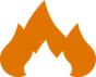 fire icon to represent heating services